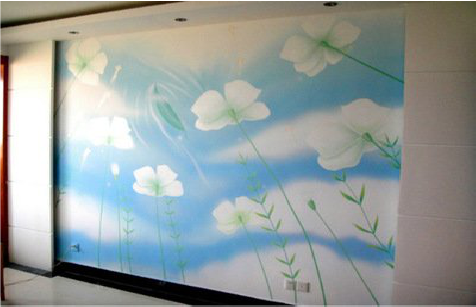 肥西画墙绘怎么画好白云的蓬松感？