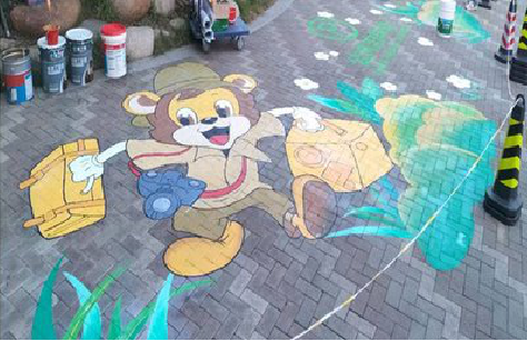 肥西夏季画地面彩绘会遇到的问题