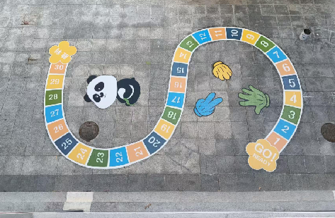 肥西地面游戏彩绘