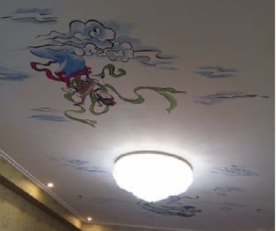 肥西如何快速绘制天花板上的手绘墙?