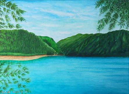 肥西在墙绘中,如何绘画绿水青山?