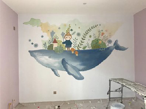 肥西手绘墙的特点及优势。