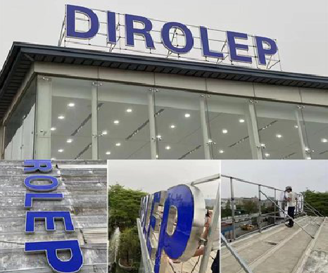 肥西楼顶发光字安装的注意事项。